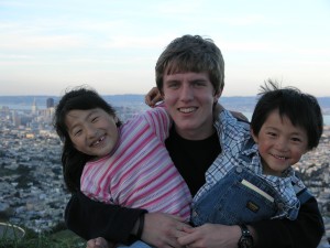 Yanmei, Thomas and Daji on Twin Peaks - San Francisco
