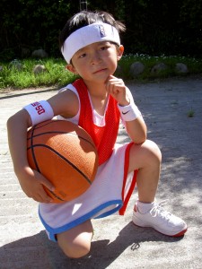 Future basketball star - dressed up by Thomas
