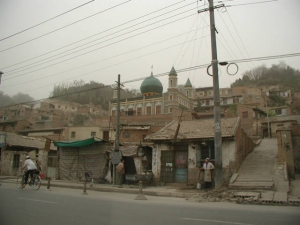 One of several mosques that we passed in Lanzhou.