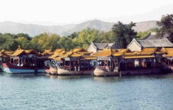 Boats in the lake of the Summer Palace