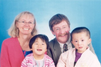 The original 'family' photo - that Yanmei wasn't supposed to be on!
