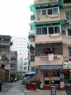 A street scene in Hangzhou