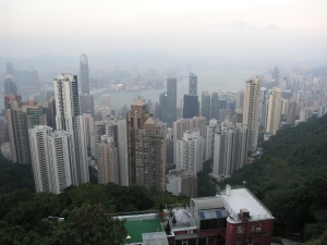 View over Hong Kong from Victoria Peak