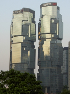 Modern high-rise buildings in the financial area