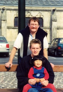 Steven, Thomas, Yanmei - Champagne area, France, October 2001