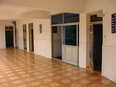 Hall at the orphanage. Daji sometimes says 'sleep' when he sees this picture. Used with the kind permission of the Stirling family.